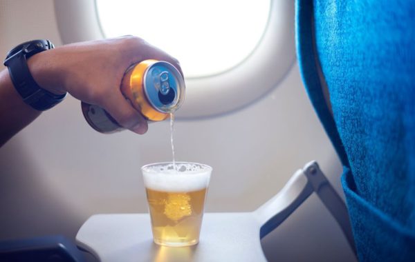 Alcoholic Beverage on flight