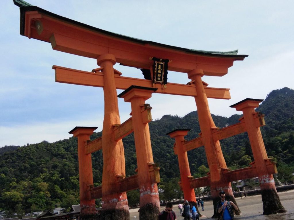 The famous floating gate at Miyajima island