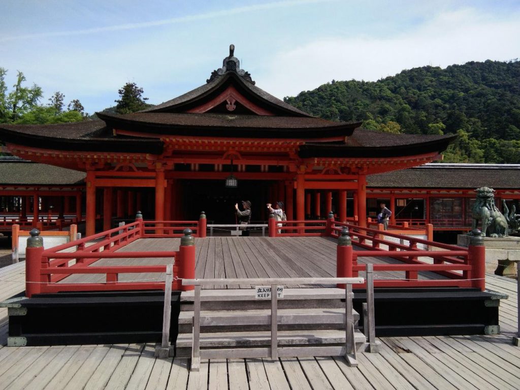 A shrine on Miyajima island