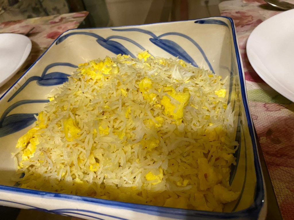 scrambled egg rice