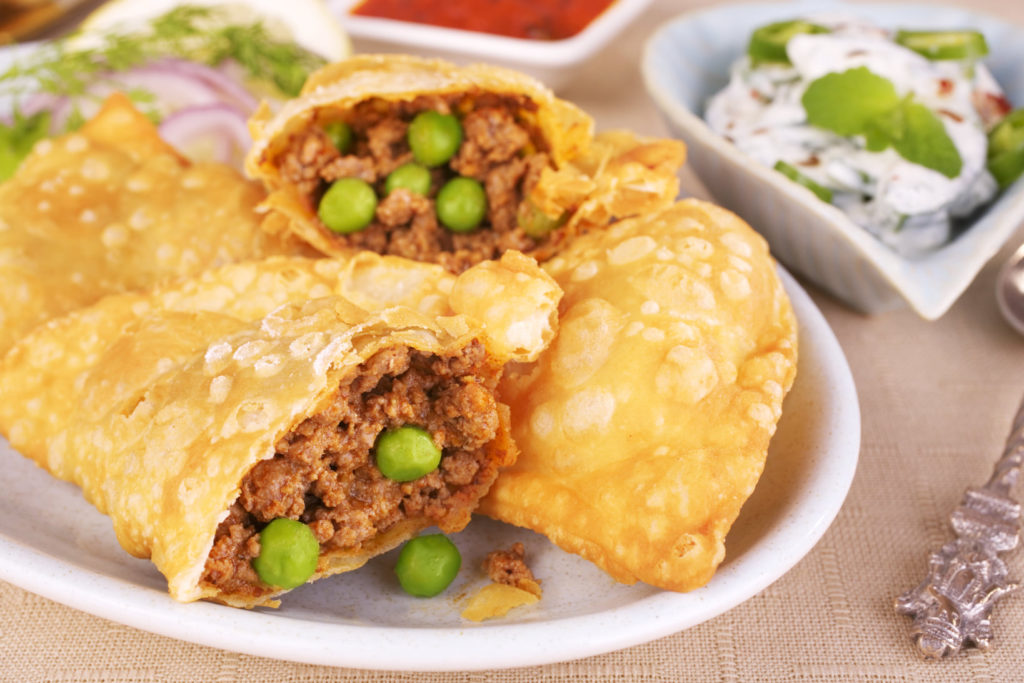 Meat samosas