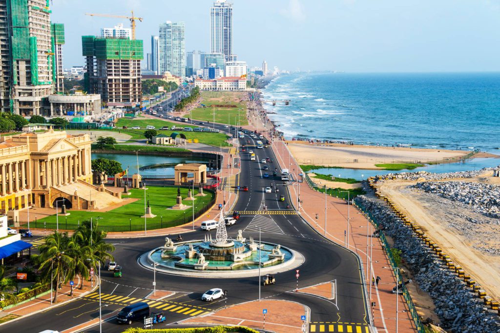 Aerial view of Colombo