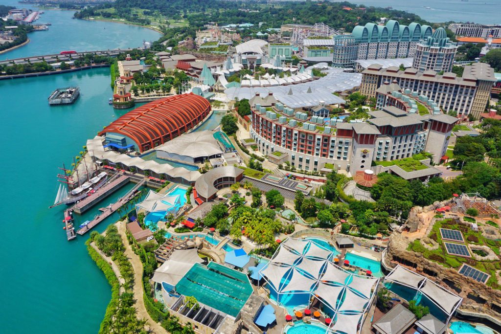 Aerial View of Sentosa