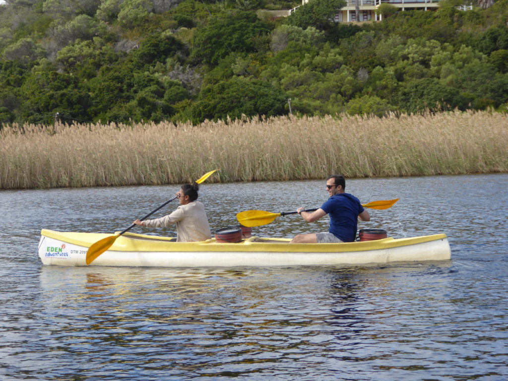 Kayaking at the wilderness