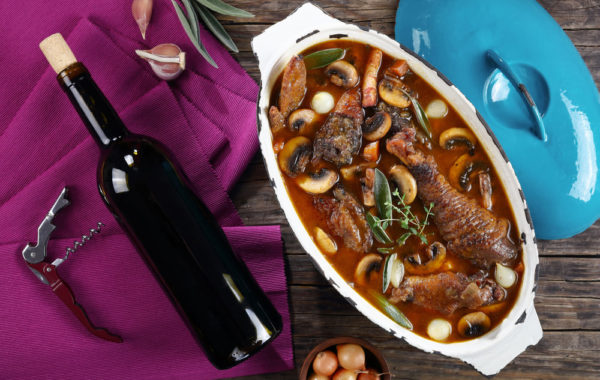 Traditional French Coq Au Vin