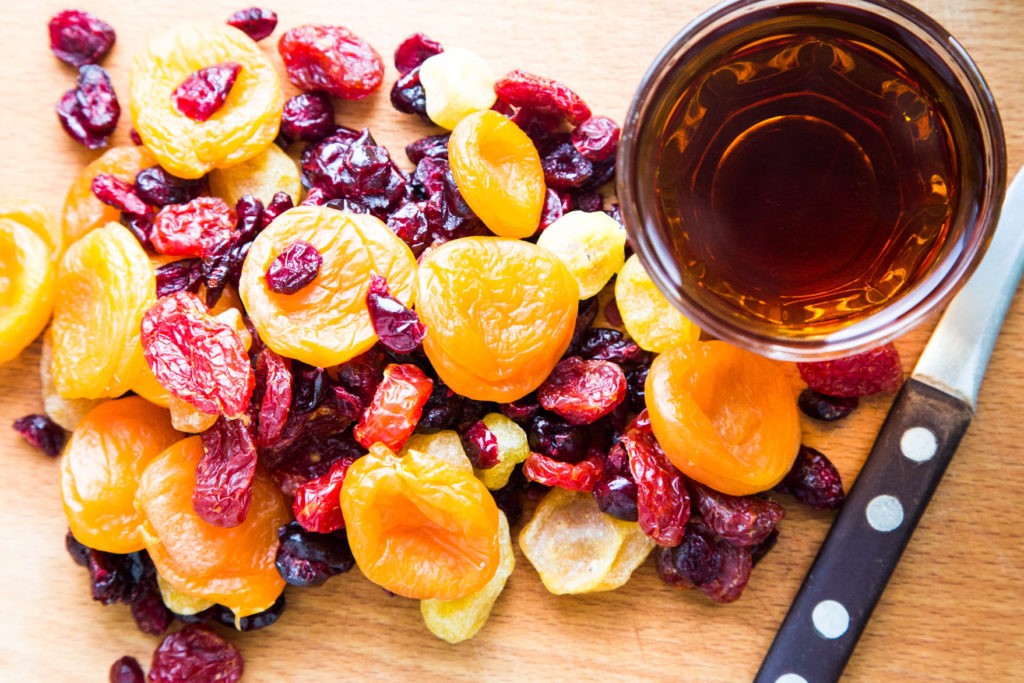 soaking fruits for Christmas pudding