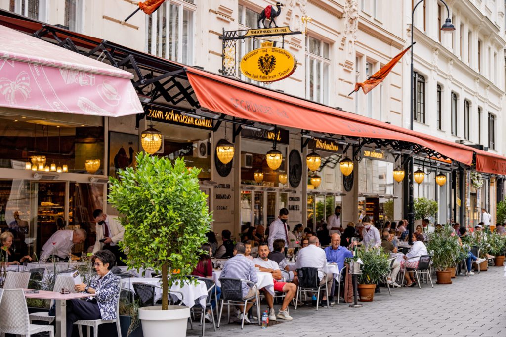 Famous restaurant in the old town of Vienna