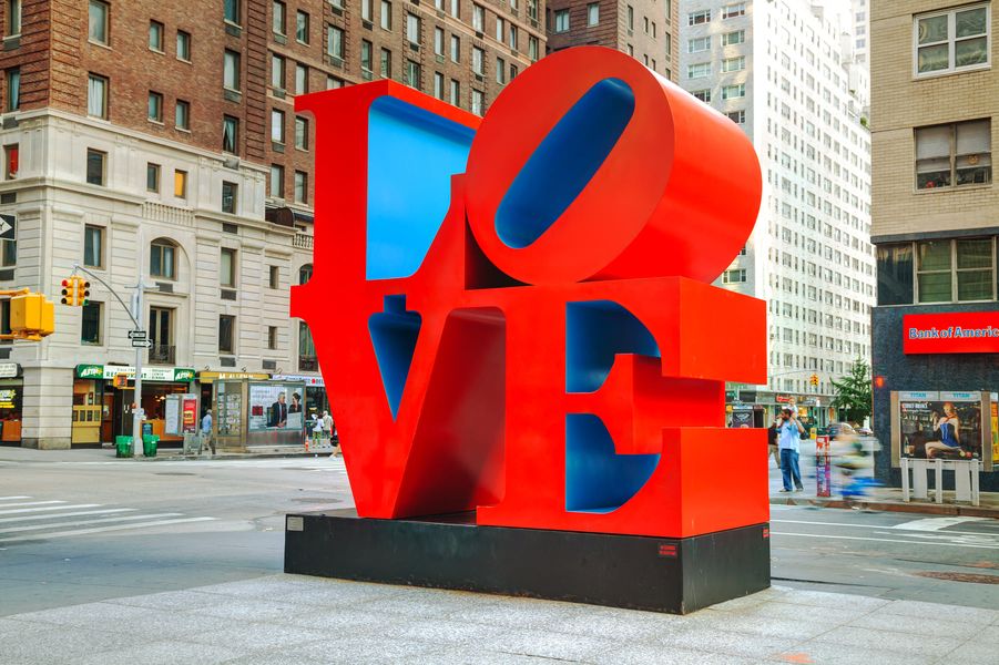 Love sculpture in New York