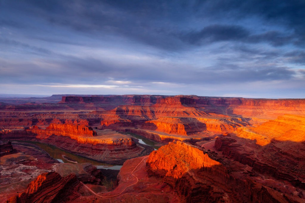 Dawn over Dead Horse Point State Park near Moab, Utah