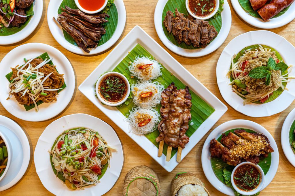 Various northeast Thailand(Isan) dish