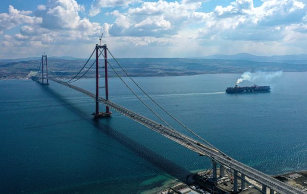 Turkey opens record-breaking bridge between Europe and Asia