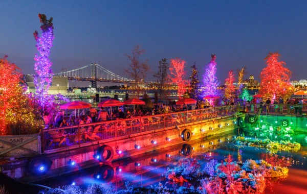 SSHP Floating Barges at Night photo credit Matt Stanley