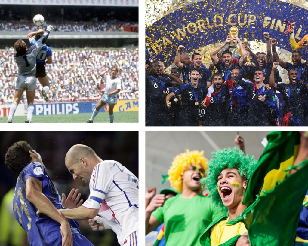 Snapshots from past World Cups