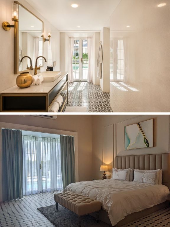 The Lenora SUite offers a two-way pool access. Photo Courtesy: MansionHaus (top), Photo by: Muskaan Gupta (bottom)