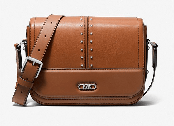 Astor Medium Studded Leather Messenger Bag
