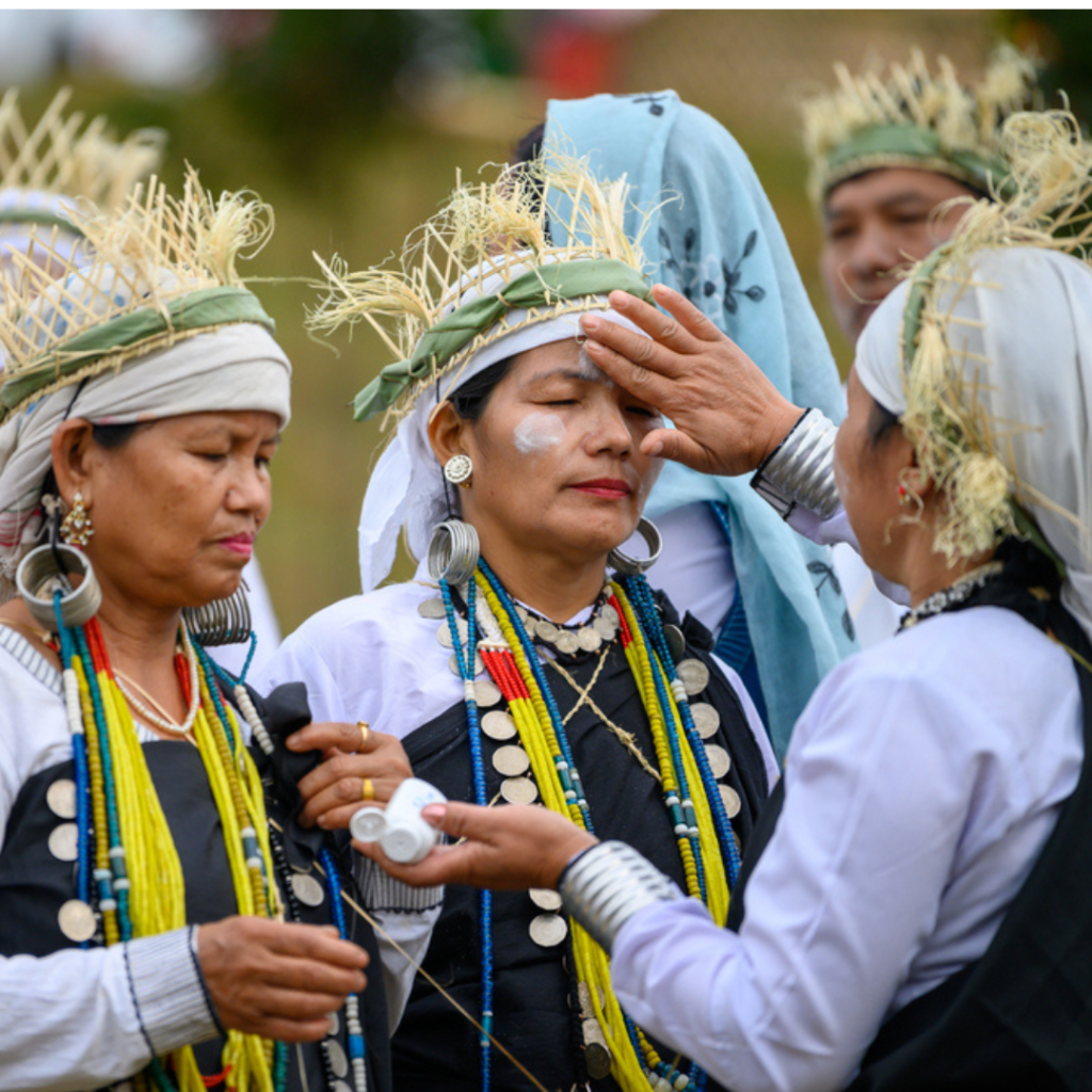 Galo women ready for particiate in Mopin festival