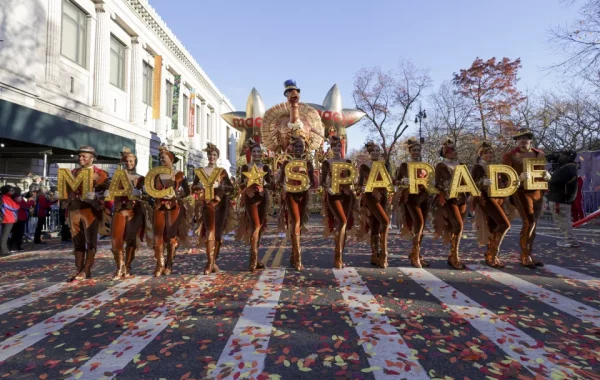 Macy’s Thanksgiving Day parade: Festive spectacle of balloons, bands and Santa kicks off the holiday season in New York