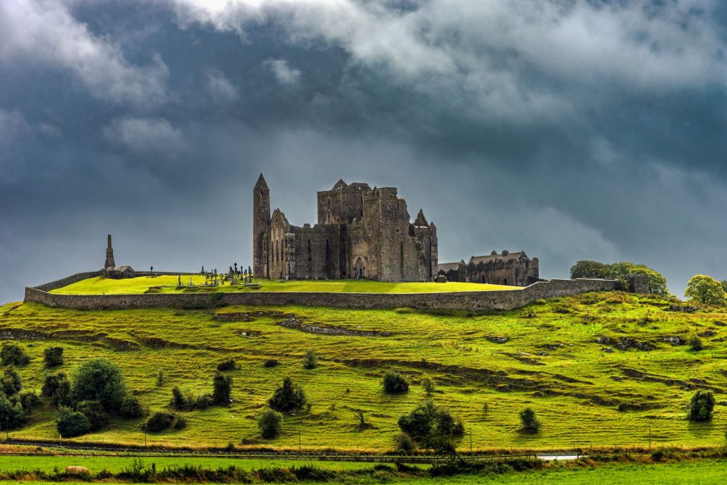 See the Rock of Cashel where St. Patrick preached