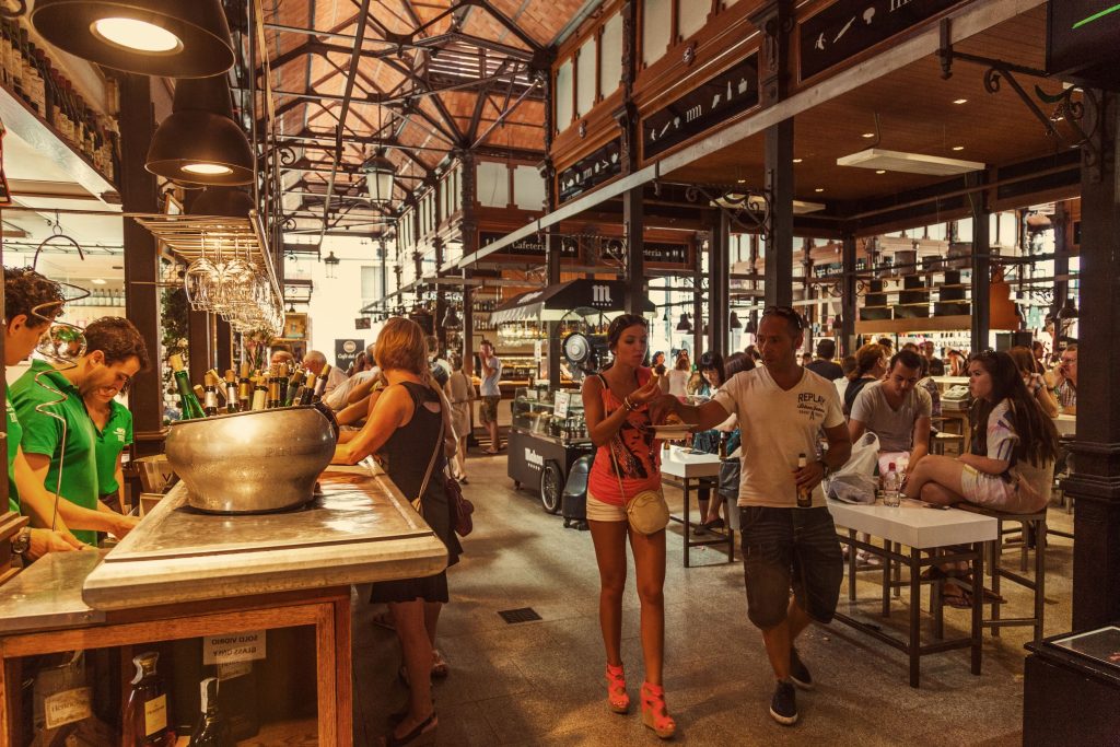 San Miguel market in Madrid.