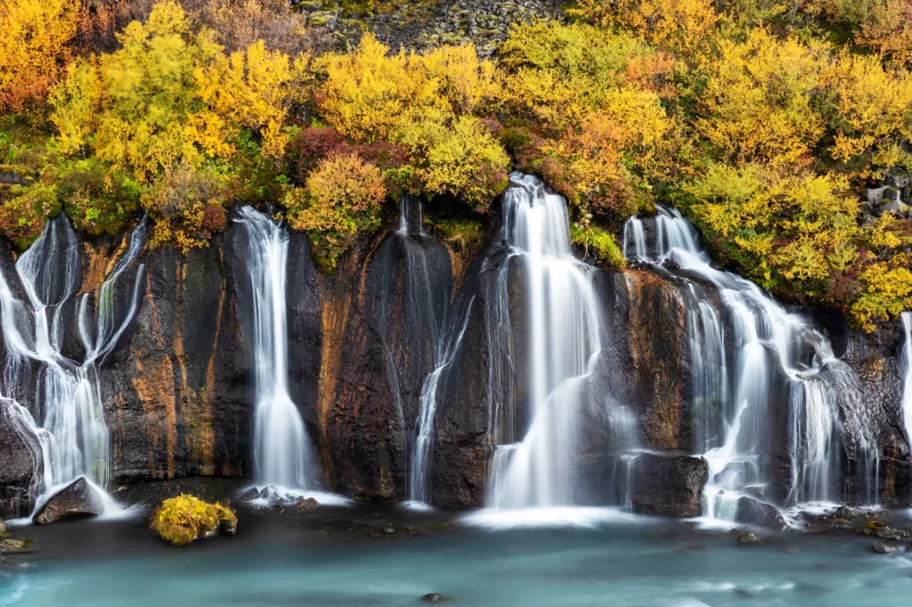 Hraunfossar Waterfalls