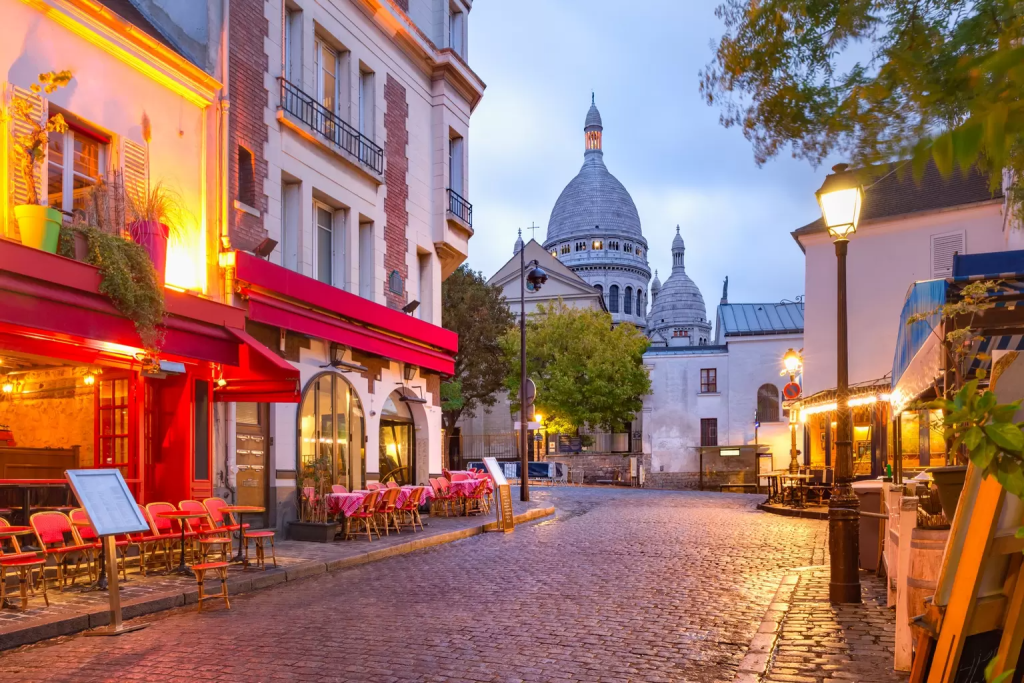 The bohemian Montmartre neighborhood, Paris. Ludique KavalenkavaVolha/Getty Images